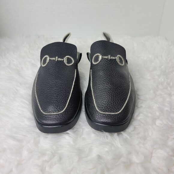 U-Dot By Takumi Inomata Womens Loafers Size 6 Black And White Soft Cow Leather - Picture 2 of 10